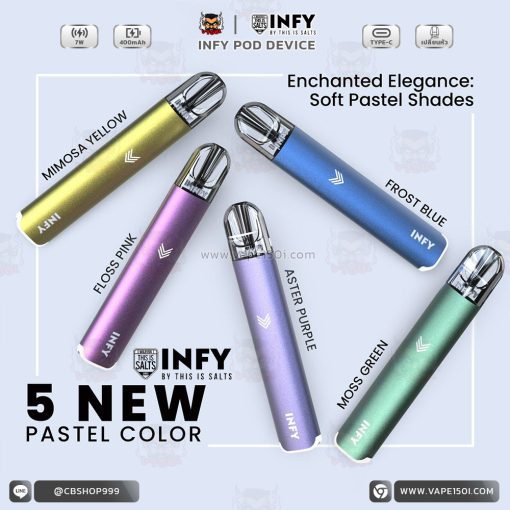 พอตเปลื่ยนหัว INFY POD BY THIS IS SALTS 400mAh