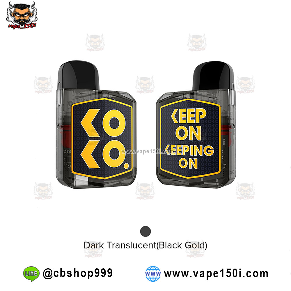 Dark Translucent Black & Gold