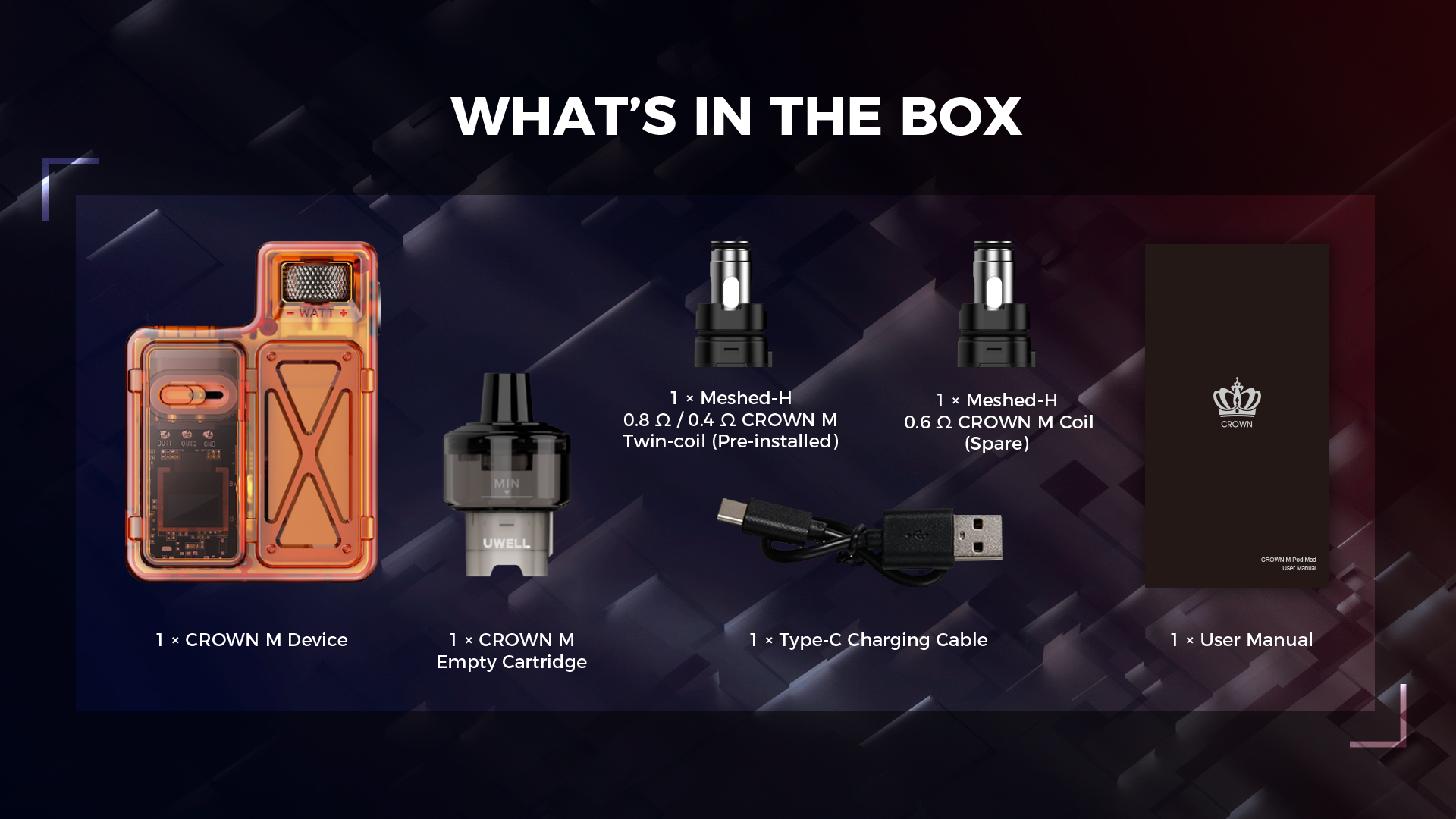 Uwell Crown M Pod Mod Kit