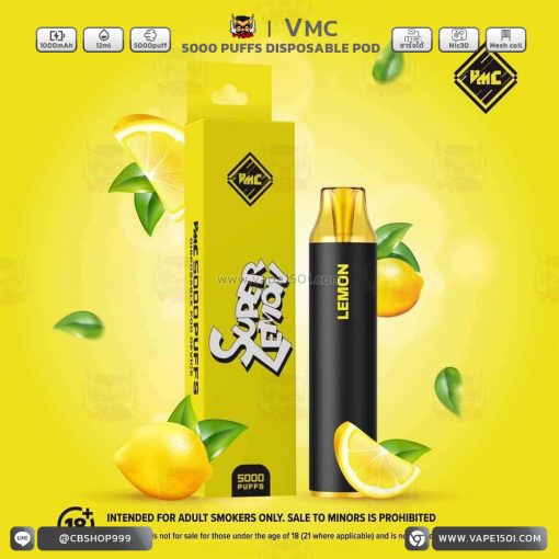 พอตใช้แล้วทิ้ง VMC 5000 Puffs 1000mAh Disposable Pod