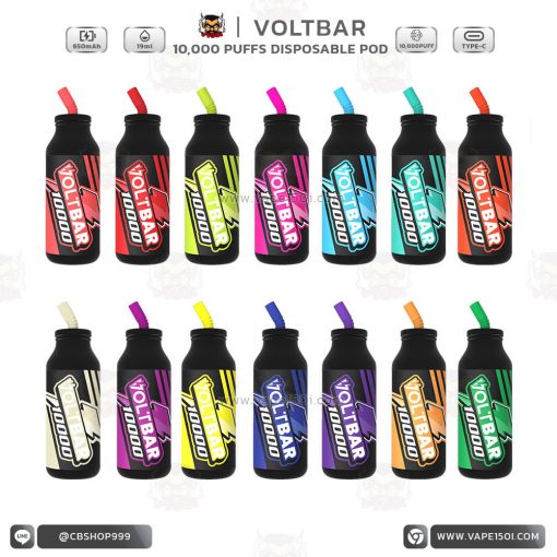 พอตใช้แล้วทิ้ง Voltbar Disposable Pod 10,000 Puffs