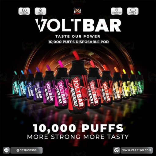 พอตใช้แล้วทิ้ง Voltbar Disposable Pod 10,000 Puffs