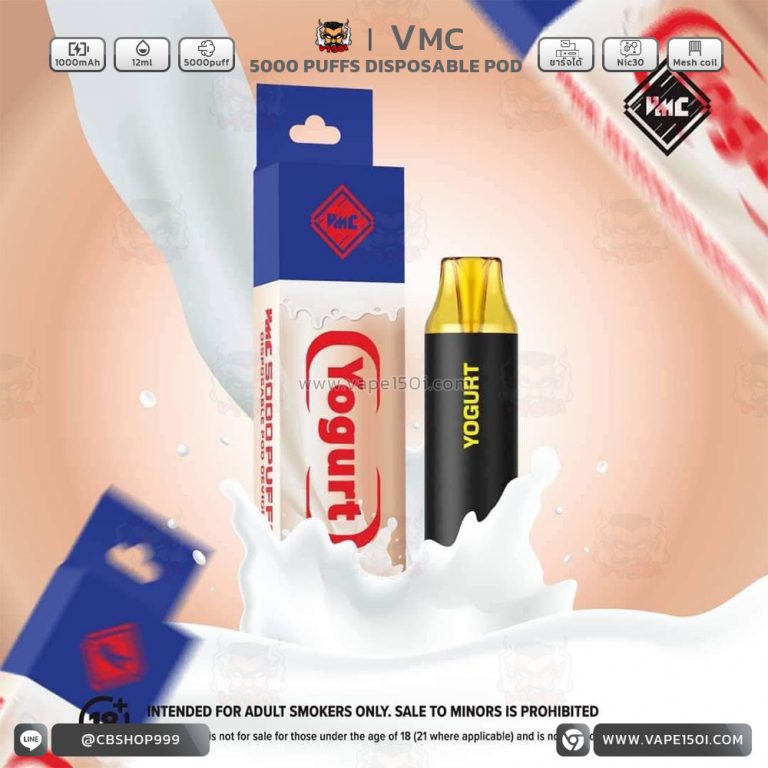 พอตใช้แล้วทิ้ง VMC 5000 Puffs 1000mAh Disposable Pod