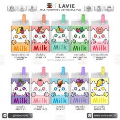 พอตใช้แล้วทิ้ง Lavie Milk 7000 puffs