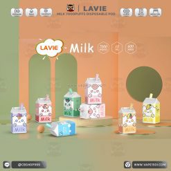 พอตใช้แล้วทิ้ง Lavie Milk 7000 puffs