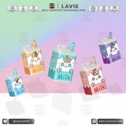 พอตใช้แล้วทิ้ง Lavie Milk 7000 puffs