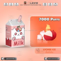 พอตใช้แล้วทิ้ง Lavie Milk 7000 puffs