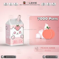 พอตใช้แล้วทิ้ง Lavie Milk 7000 puffs