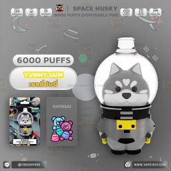 พอตใช้แล้วทิ้ง Space Husky Disposable Pod 6000 Puffs 1000mAh [แท้]